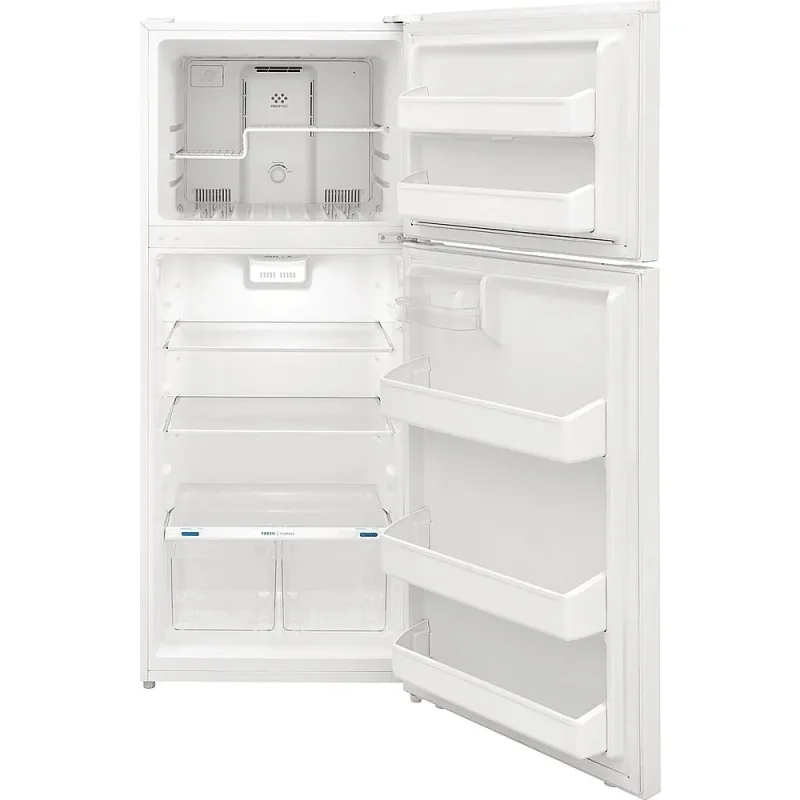 18 cu-ft topfryser-køleskab i hvid