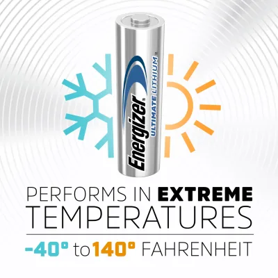 Energizer Ultimate Lithium 単3電池（4本パック）、1.5V リチウム単3電池