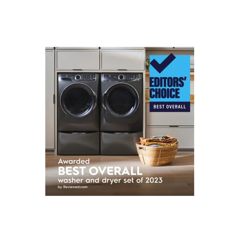 Suszarka elektryczna Perfect Steam™ 8,0 Cu-Ft z Predictive Dry™ w kolorze tytanowym