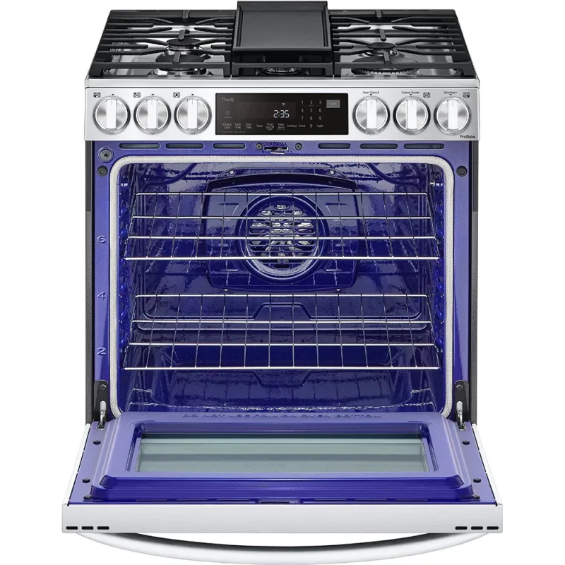 6.3 CuFt Smart 5-Burner Slide-In Electric Range in Stainless Steel with Air Fry and ProBake® Convection