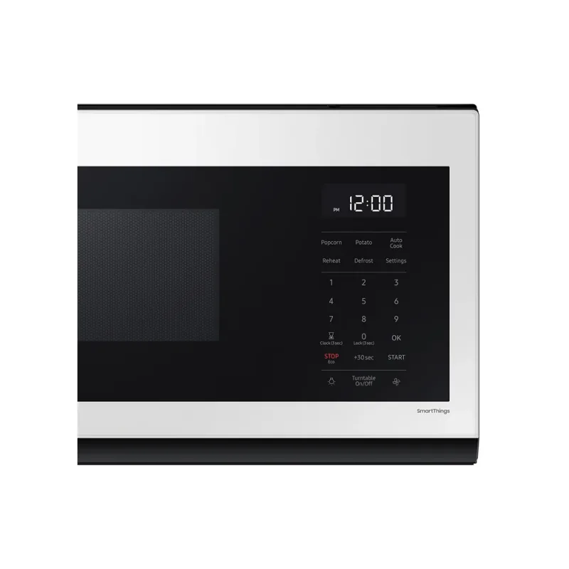 Micro-ondas SLIM sobre o fogão BESPOKE de 1,1 pés cúbicos em vidro branco