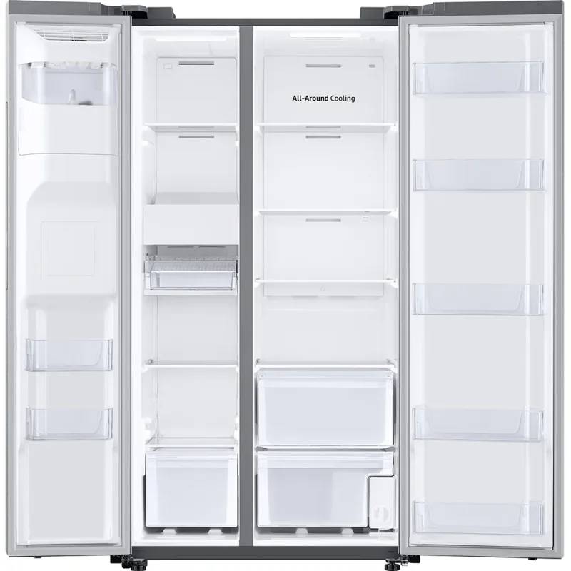 27 CuFt Bespoke AI Side-by-Side Refrigerator in Stainless Steel with Sphere Ice™