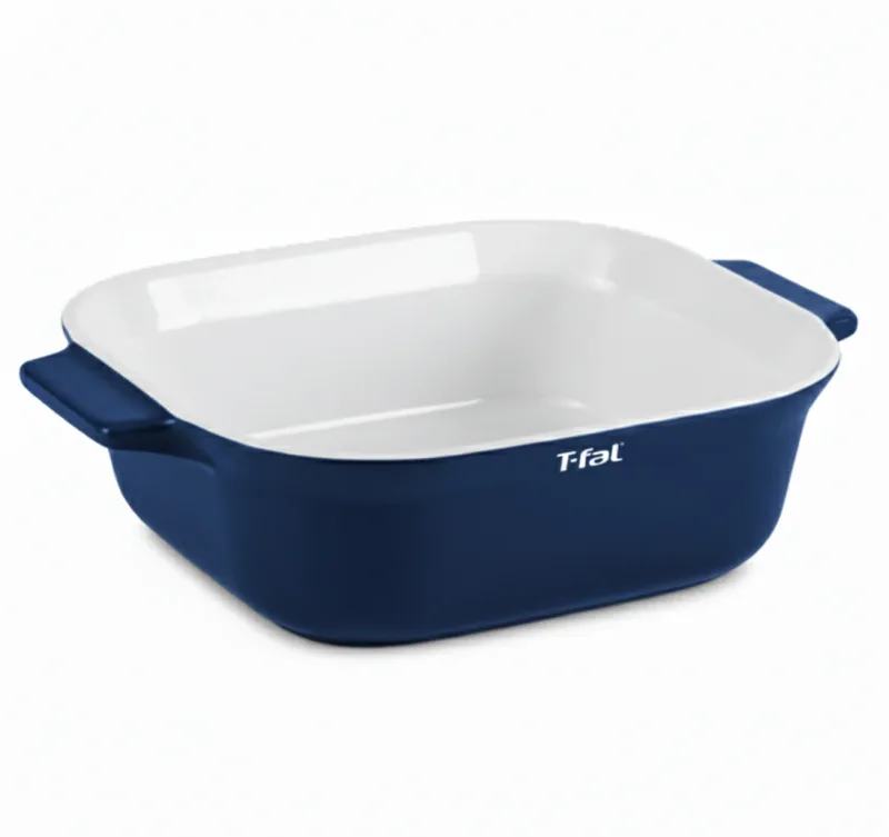 T-FAL BLUE STONEWARE SQUARE BAKER