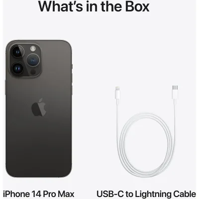 6,7" iPhone 14 Pro Max 128GB uden simlås Space Black - brugt
