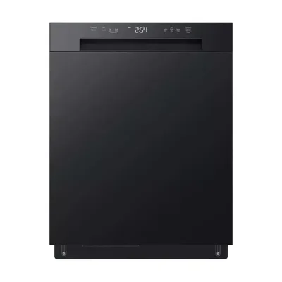 24" Wide Front Control Dishwasher - Black