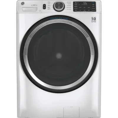 4.8 CuFt High-Efficiency Stackable Smart Front Load Washer  - White