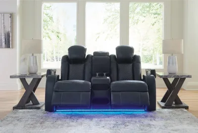 Canapé 2 places inclinable Axil à double motorisation avec console audio - Sapphire