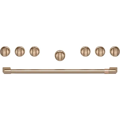 36" Zestaw uchwytów i gałek do pieca Pro Range i Range Top - Brushed Bronze