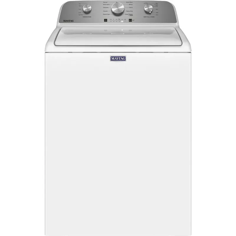 4,2 cu ft sähköinen päältä täytettävä pesukone ja 7,0 cu ft kaasukuivausrumpu, valkoinen