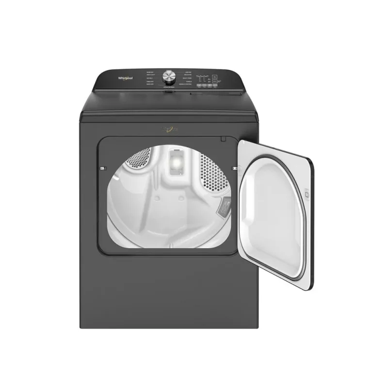 7,0 CuFt topbetjent eltørretumbler med Wrinkle Shield™ – Volcano Black