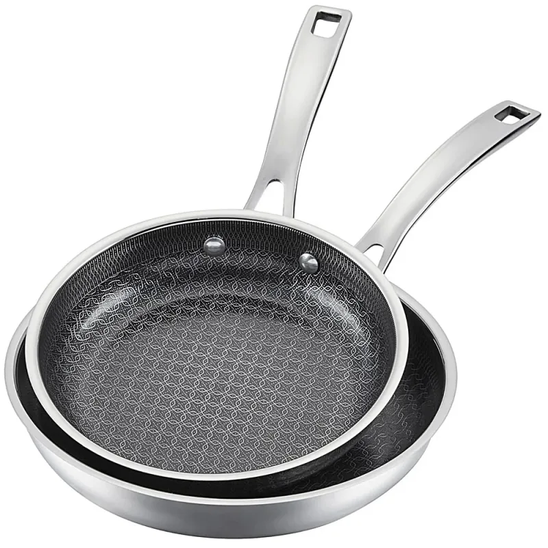 Sartenes FusionPlus™ de acero inoxidable, 2 uds. (20,3 y 25,4 cm)