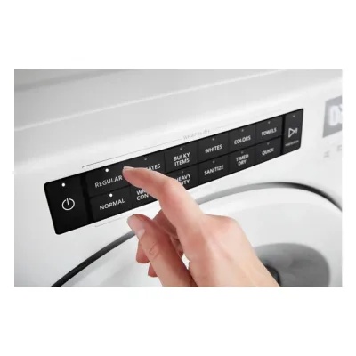 7.4 CuFt Stackable White Gas Dryer