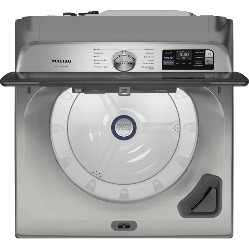 Pralka ładowana od góry Smart Pet Pro z impelerem 5.3 CuFt Classic Silver