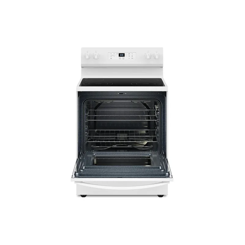 30인치 전기 레인지 with Steam Clean - 화이트
