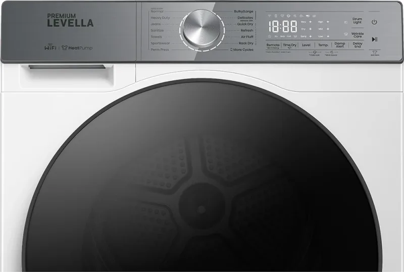 4.5 CuFt Front Load White Dryer