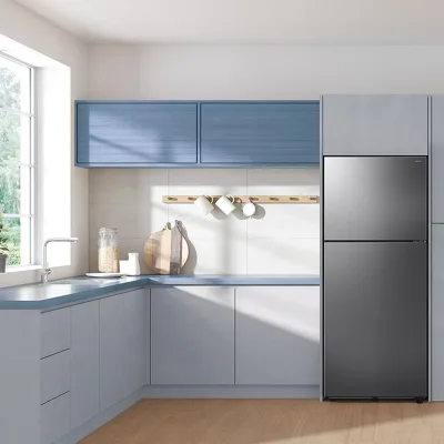 18 cu ft køleskab med topfryser - Rustfrit stål
