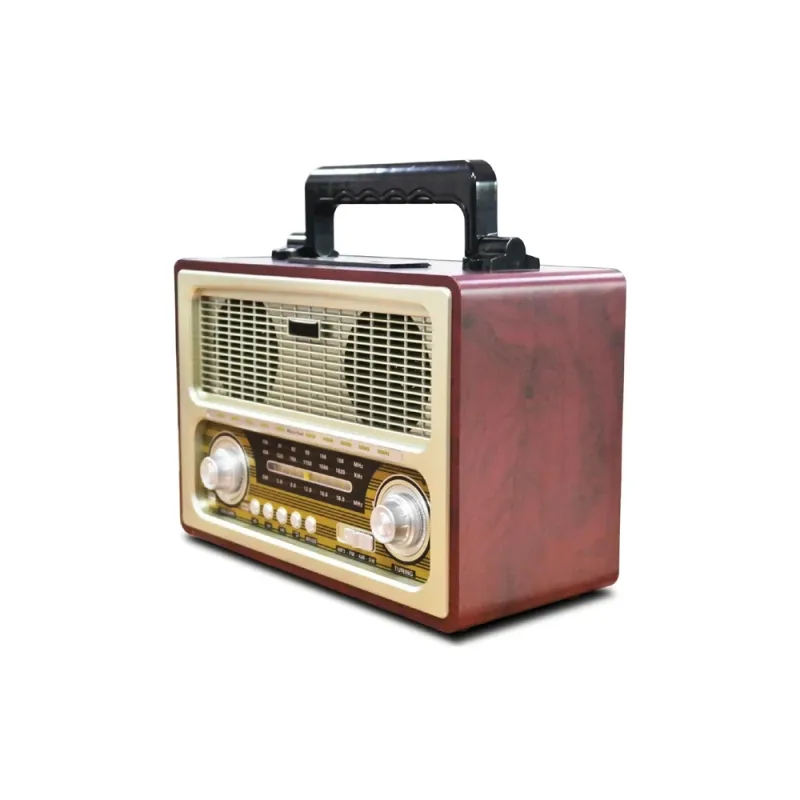 Multi-Function Bluetooth® Speaker with Rechargeable Battery - Brown
