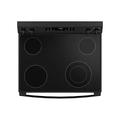 5.3 CuFt スマート自立式電気レンジ ブラック