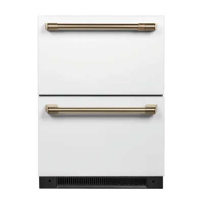 Frigorifero compatto da 5,7 Cu Ft con doppio cassetto integrato - Bianco opaco