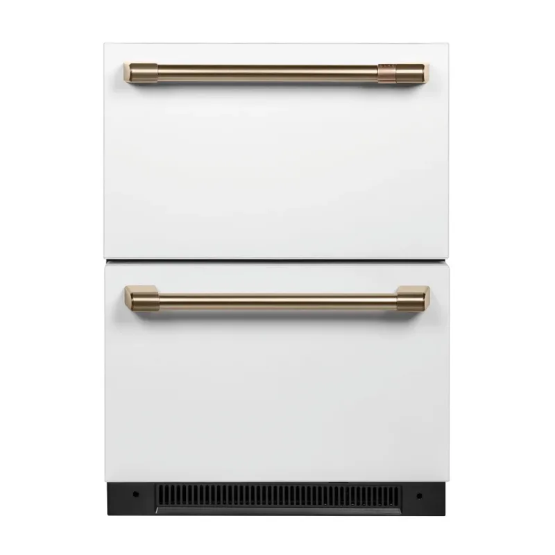 Frigorifero compatto da 5,7 Cu Ft con doppio cassetto integrato - Bianco opaco