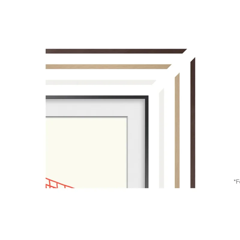 55" The Frame individueller Rahmen – Modern Teak