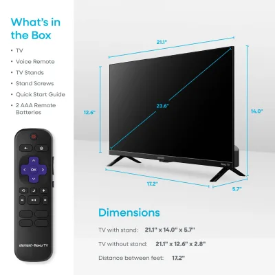 Element 24" 720p HD Roku TV (E300AG24R)