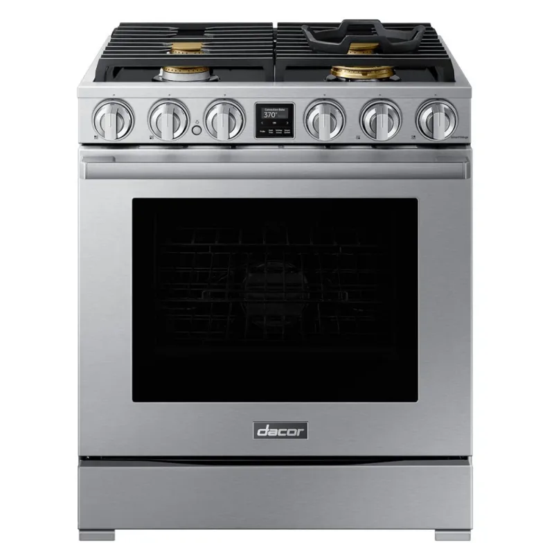 30'' 23,000 BTU Dual-Fuel Pure Convection Range in Stainless Steel