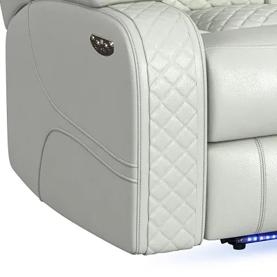 Carlo Power Motion Loveseat dengan Power Headrest