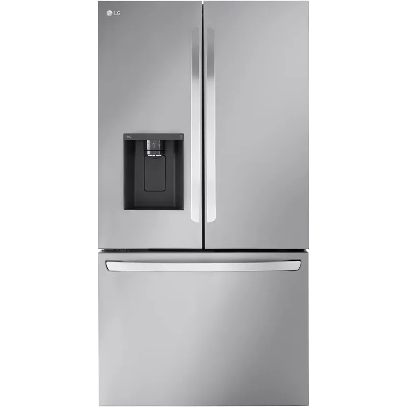 26.0 CuFt Smart Counter-Depth French Door Refrigerator in Stainless Steel with Dual Ice Makers