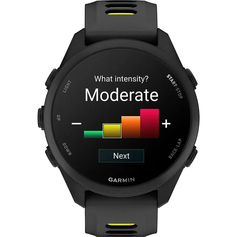 Forerunner® 170 Music Black with Black & Amp Yellow Band