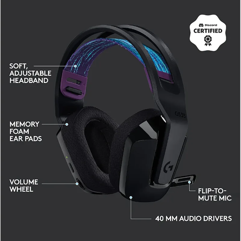 G535 LIGHTSPEED trådlöst gamingheadset