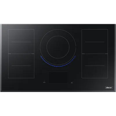 36" slimme 9-pits inductiekookplaat in zwart met Flex Zone™