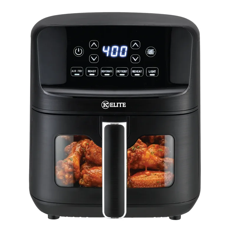 Fritadeira de ar digital Kitchen Elite 5QT - Preto