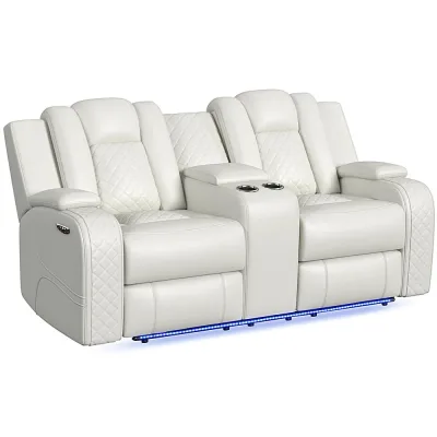 Carlo Power Motion Loveseat dengan Power Headrest