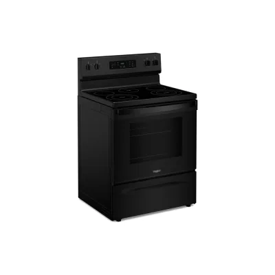 Cocina eléctrica independiente de 5,3 pies cúbicos en negro