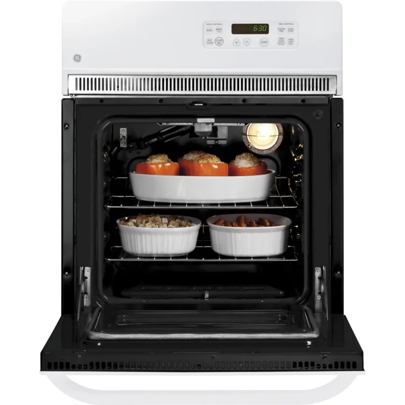 Forno elétrico de parede simples com autolimpeza de 24 polegadas - Branco