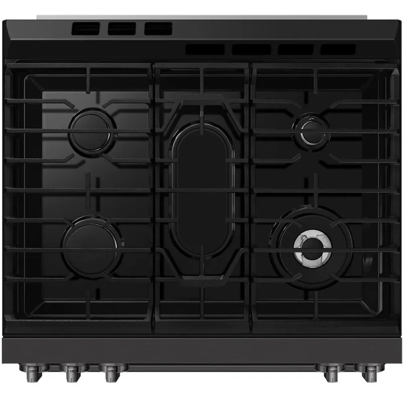Cocina de gas inteligente Bespoke Slide-In de 6 pies cúbicos y 30" de ancho