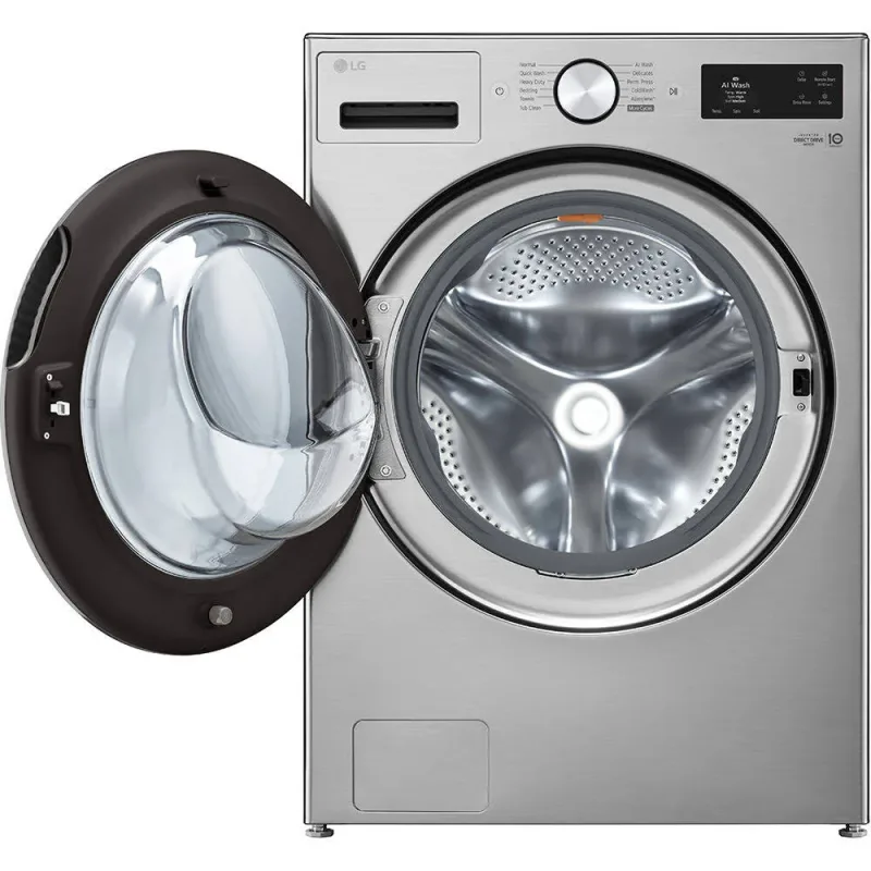 5.0 CuFt スマートドラム式洗濯機 グラファイトスチール AI DD® 搭載インテリジェンス機能