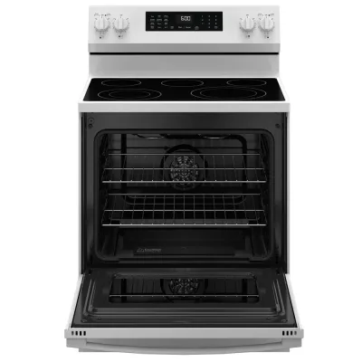 Cucina elettrica a convezione freestanding da 5,3 CuFt in bianco