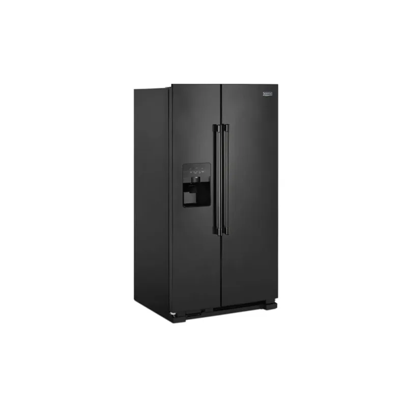 Frigorífico side-by-side de 24,5 pies cúbicos con dispensador exterior de hielo y agua - Negro