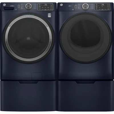 4,8 CuFt smart frontlæsset vaskemaskine i Sapphire Blue