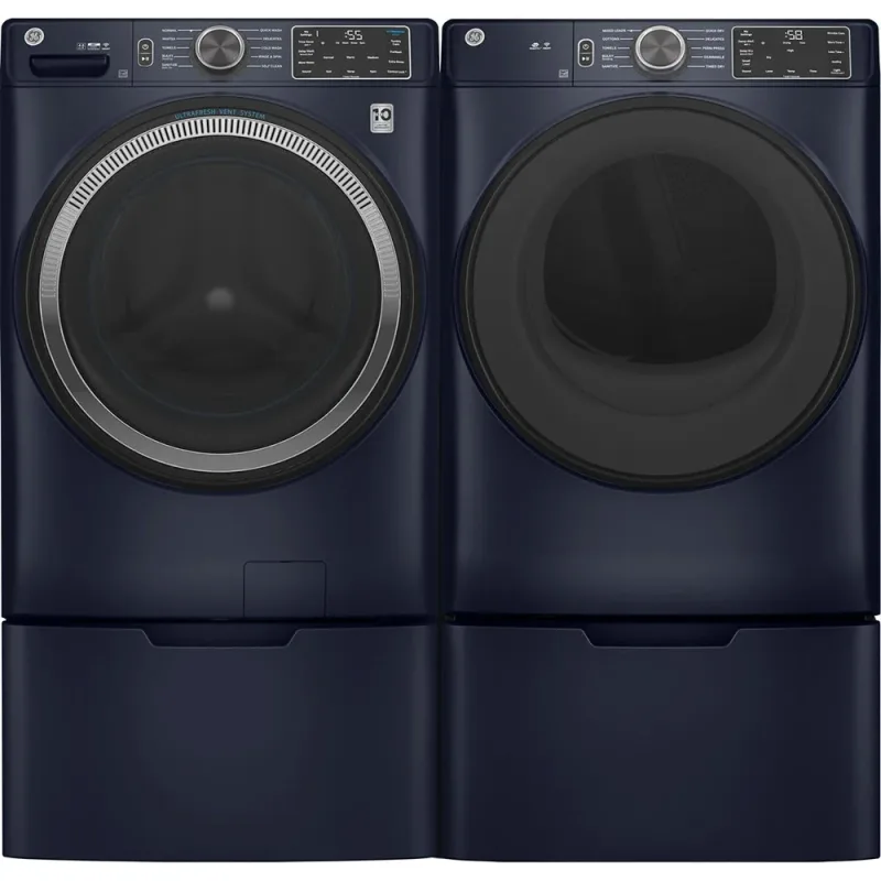 4,8 CuFt smart frontlæsset vaskemaskine i Sapphire Blue