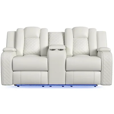 Carlo Power Motion Loveseat dengan Power Headrest