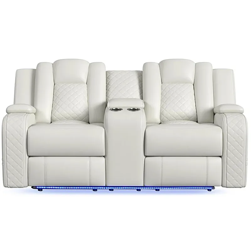 Carlo Power Motion Loveseat with Power Headrest