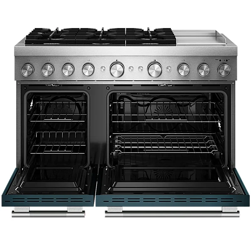 6.3 Cu. Ft. 48" 6 Burner Commercial-Style Dual Fuel Range with Griddle