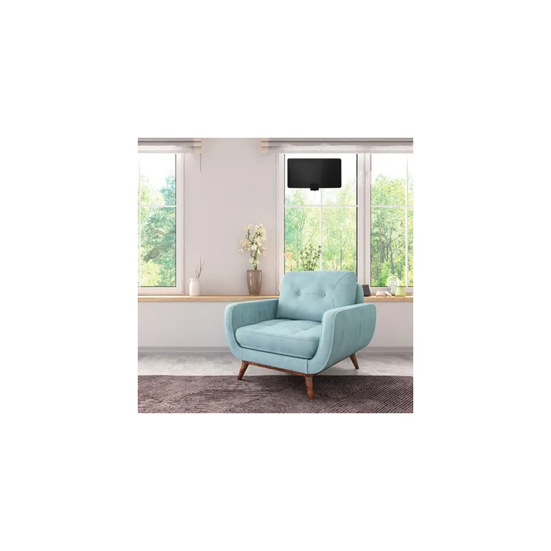 Amplified Ultra-Thin XL Multi-Directional HDTV Antenna - Black