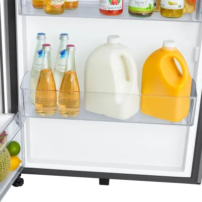 18 cu ft køleskab med topfryser - Rustfrit stål