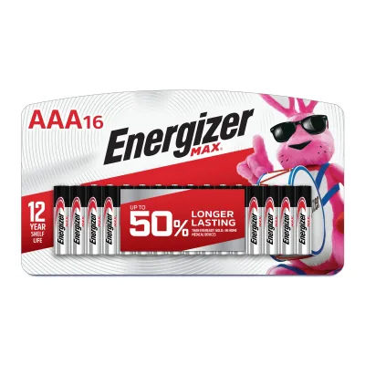 Energizer MAX AAA Batteries (16 Pack), Triple A Alkaline Batteries
