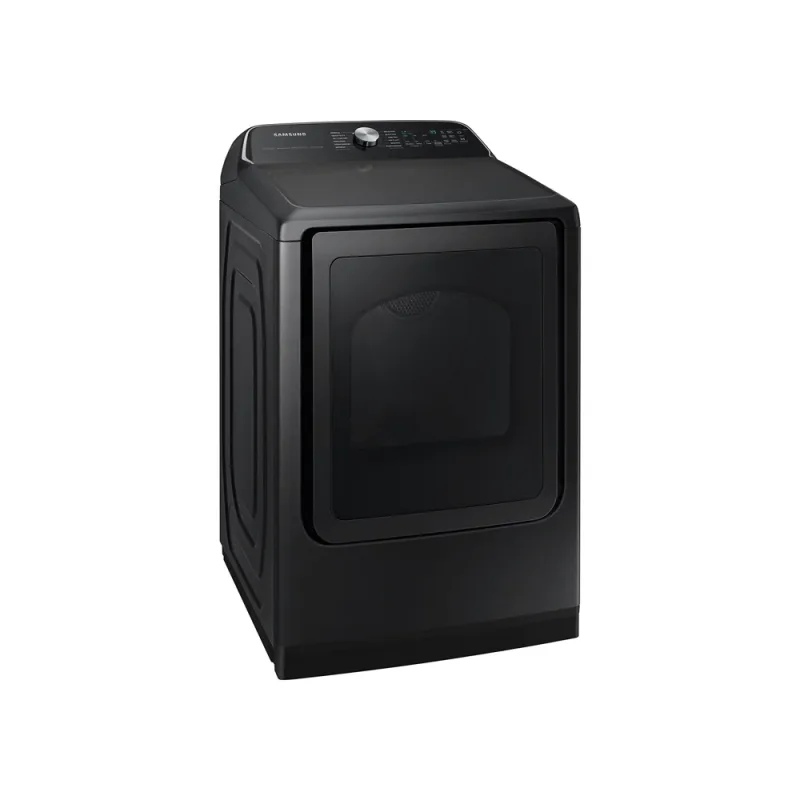 7.4-cu ft Smart Gas Dryer with Steam Sanitize+ - Brushed Black