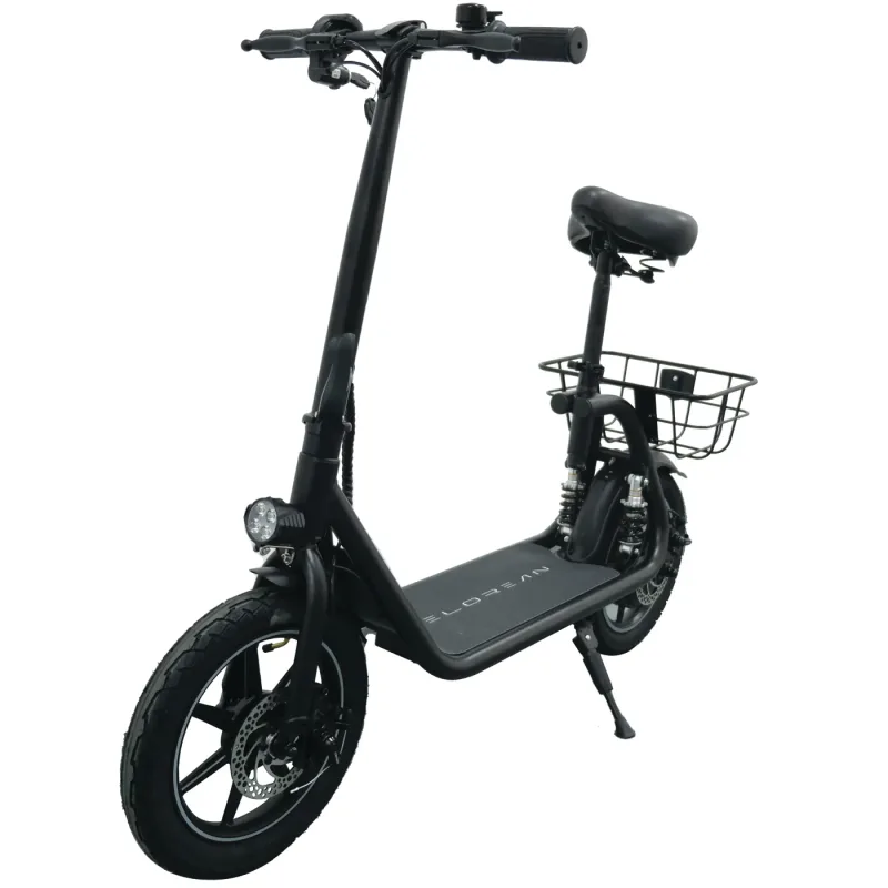 450W 18-22 mijl en 15,5 MPH maximale snelheid zittende hybride scooter met rugleuning